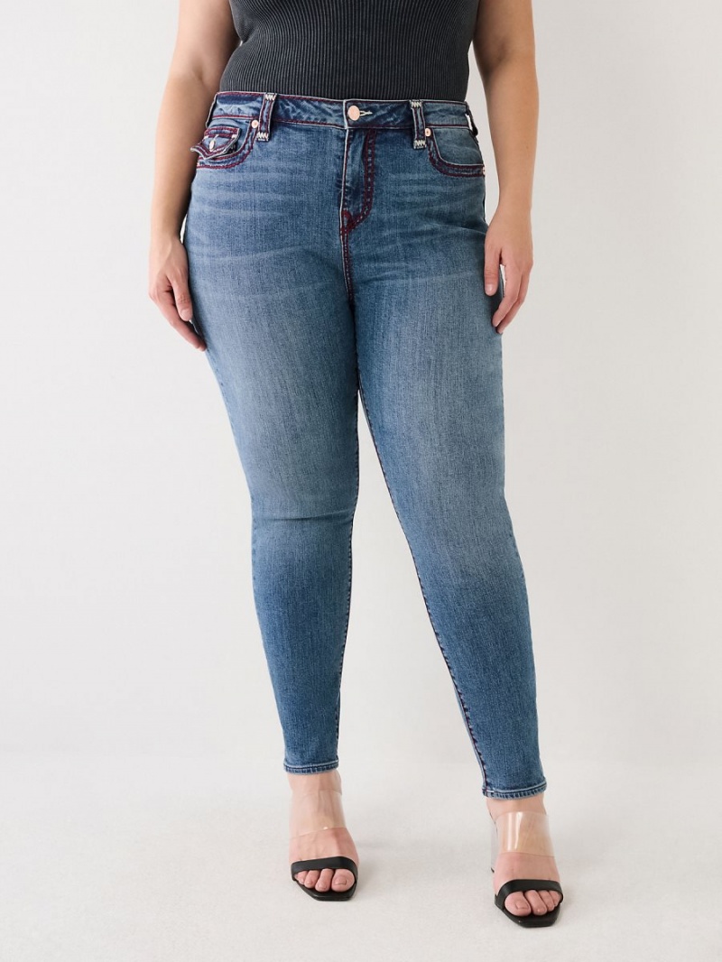 Jeans Skinny True Religion Plus Jennie Super T Curvy Marbella | 67GMEACWP