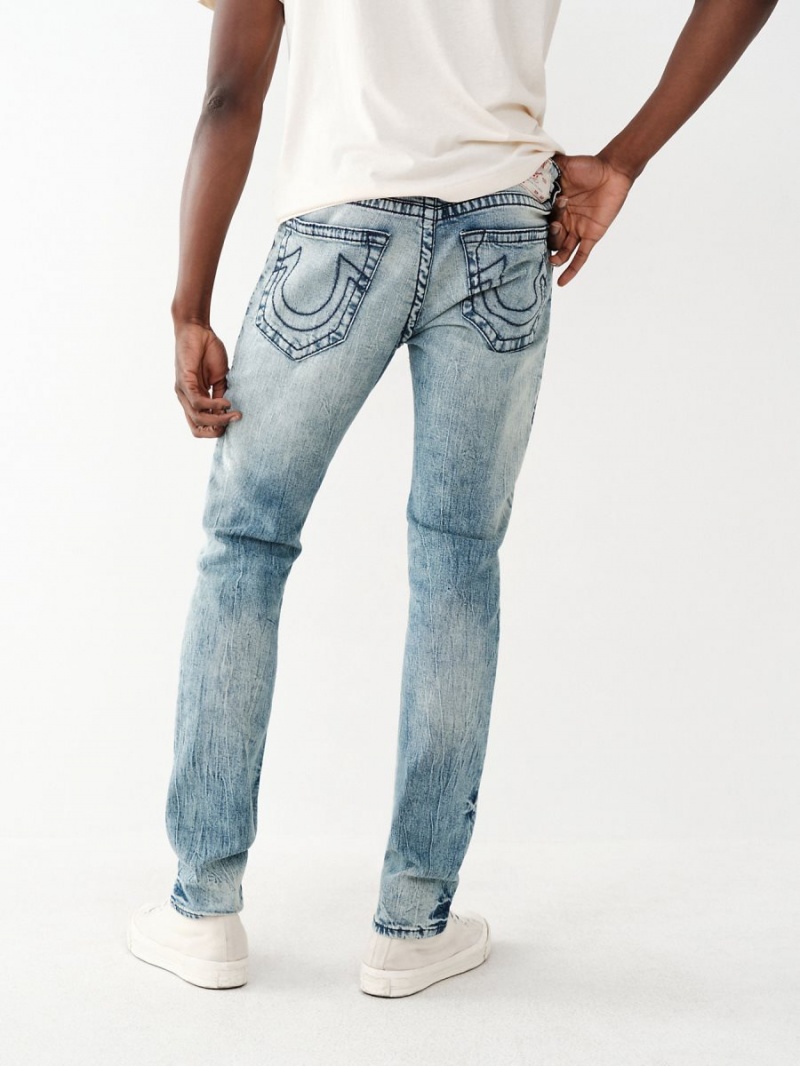 Jeans Skinny True Religion Rocco Big T Azules Claro | 79NZXOHUK