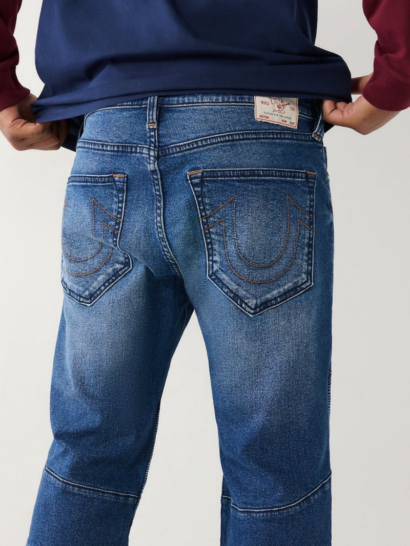 Jeans Skinny True Religion Rocco Moto Stitch Azules | 70CIHMUYW