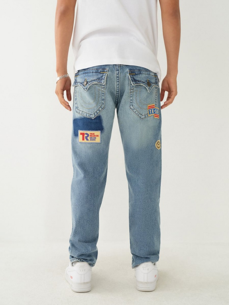 Jeans Skinny True Religion Rocco Patches Azules | 10CQSVNDH