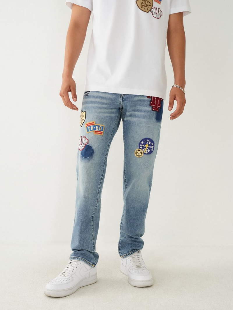 Jeans Skinny True Religion Rocco Patches Azules | 10CQSVNDH