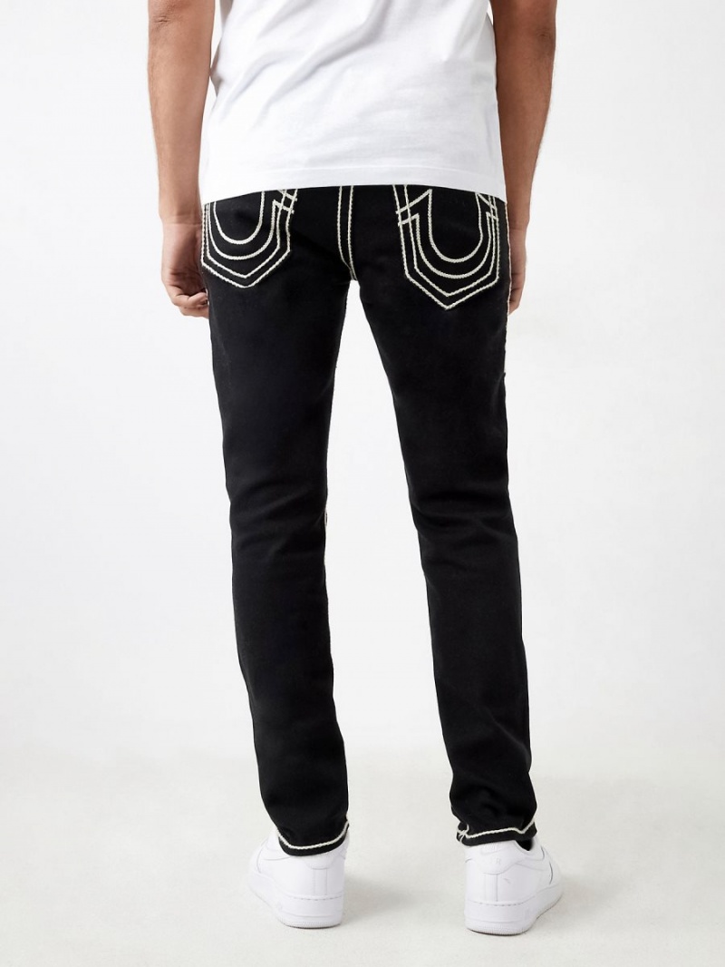 Jeans Skinny True Religion Rocco Rope Stitch Negras | 38LPBXNYR