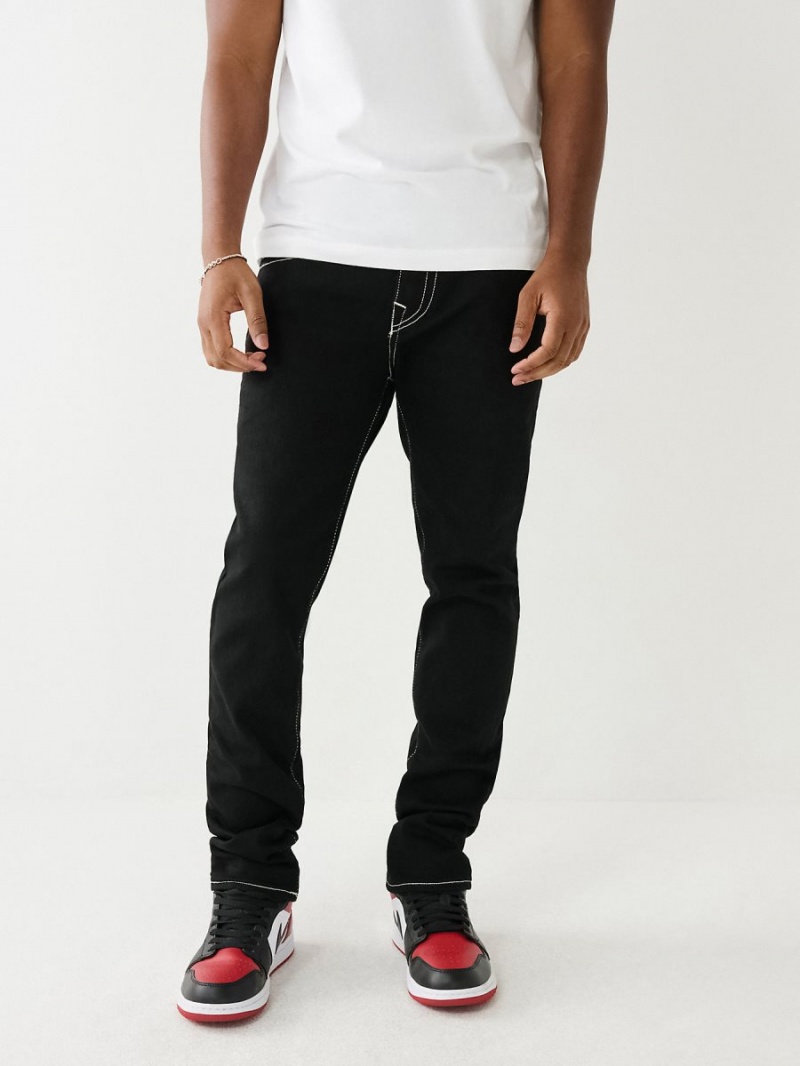 Jeans Skinny True Religion Rocco Single Needle Flap Negras | 67OYEKNLQ