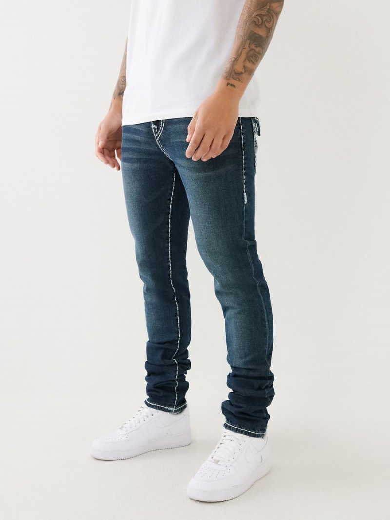 Jeans Skinny True Religion Rocco Stacked Super T Azules Oscuro | 95UHFZPVK