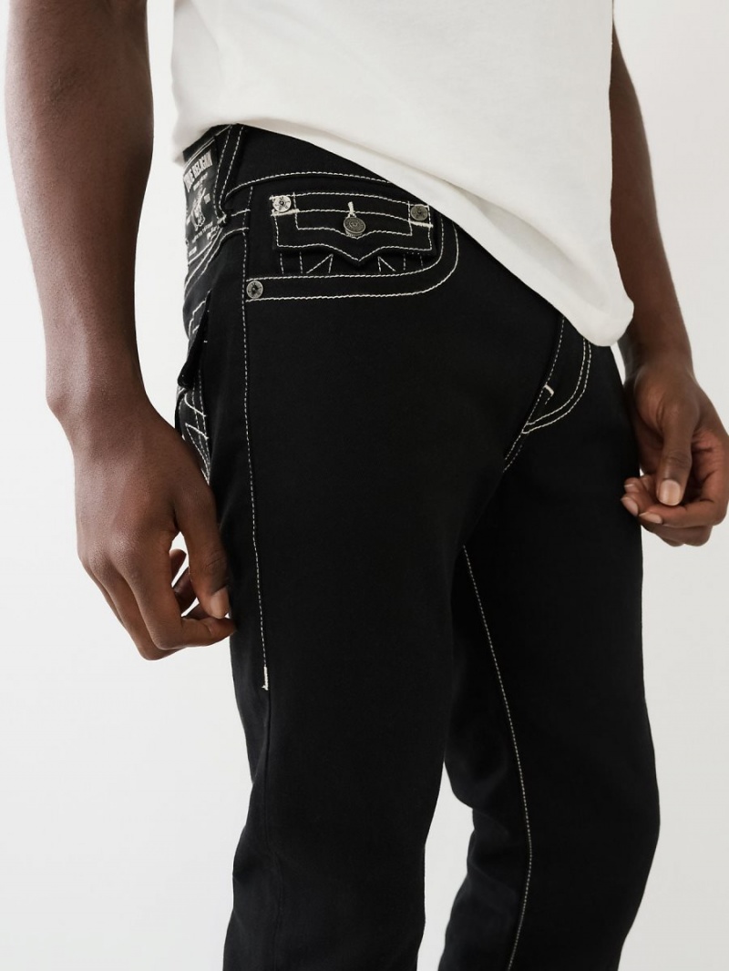 Jeans Skinny True Religion Rocco Stacked Negras | 61XGYHNTD