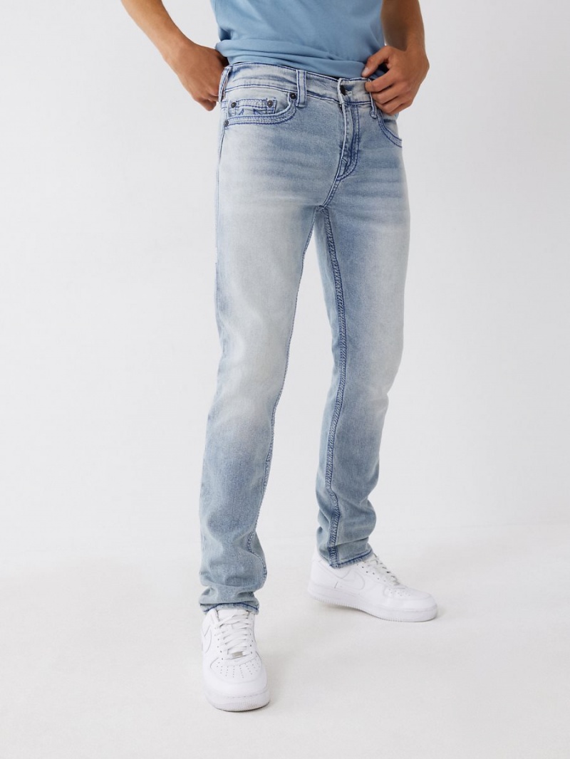 Jeans Skinny True Religion Rocco Super Q Stitch Azules Claro | 85ETIVBJQ