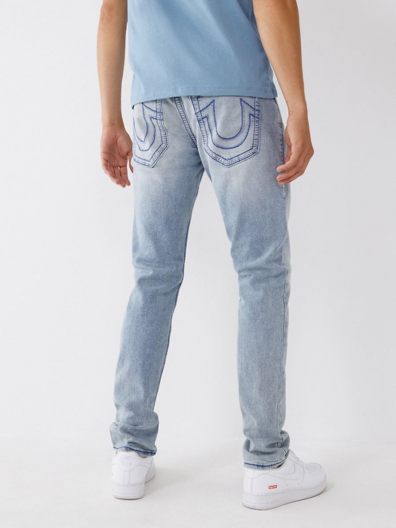 Jeans Skinny True Religion Rocco Super Q Stitch Azules Claro | 85ETIVBJQ