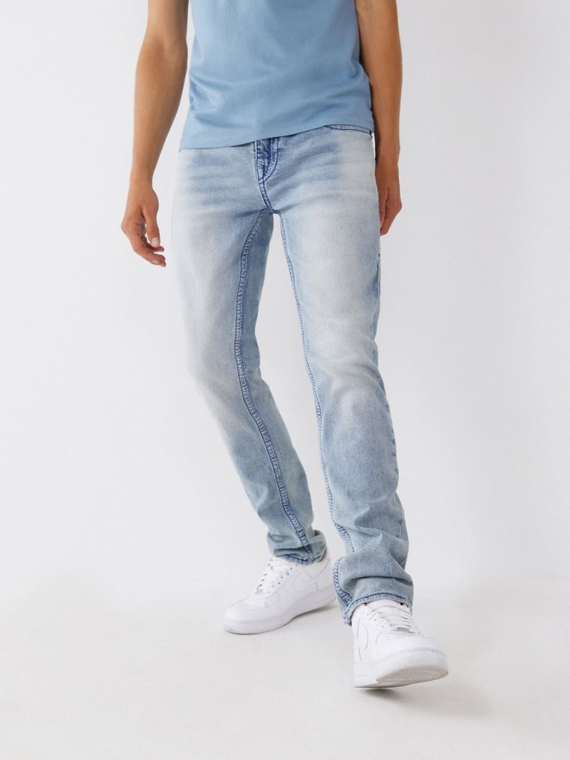 Jeans Skinny True Religion Rocco Super Q Stitch Azules Claro | 85ETIVBJQ