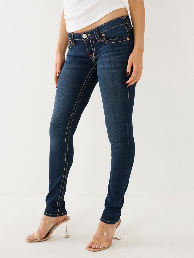 Jeans Skinny True Religion Stella Big T Low Rise Indigo | 42HCIZNAM