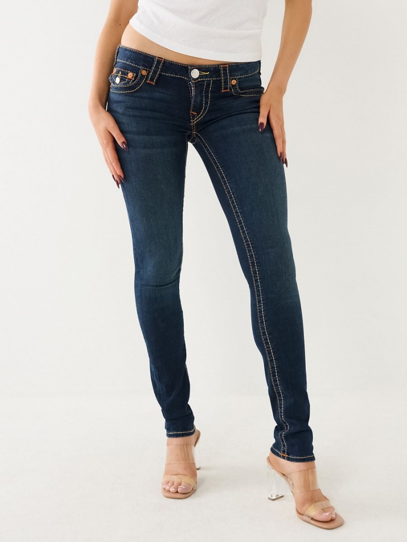 Jeans Skinny True Religion Stella Big T Low Rise Indigo | 42HCIZNAM