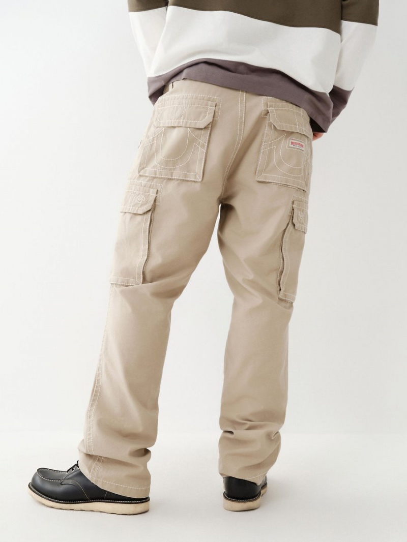 Pantalon Cargo True Religion Big T Beige | 03IZCUFMP