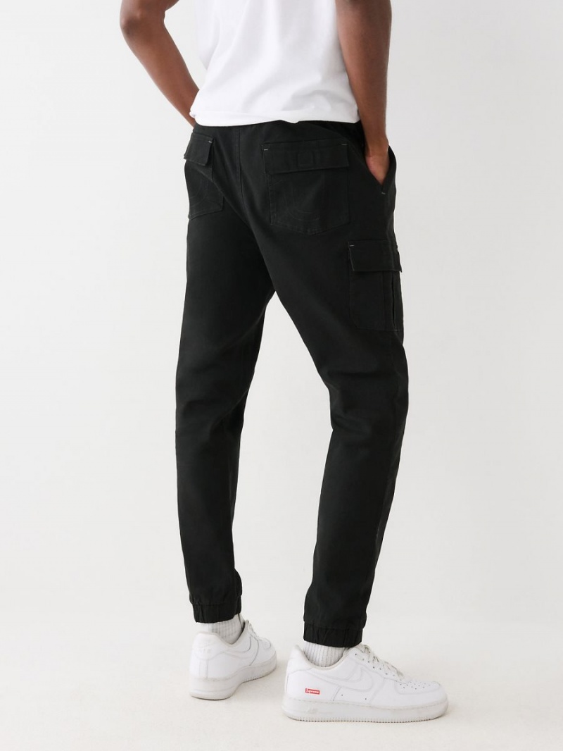 Pantalon Cargo True Religion Big T Negras | 59SWVNYDP