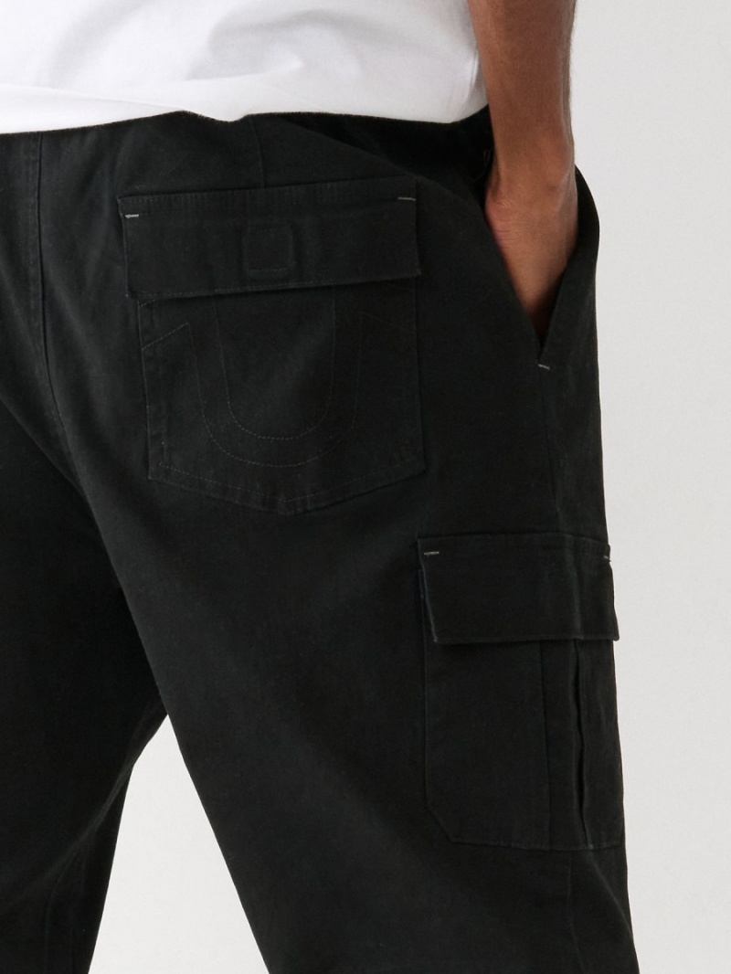 Pantalon Cargo True Religion Big T Negras | 59SWVNYDP