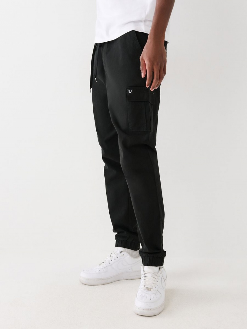 Pantalon Cargo True Religion Big T Negras | 59SWVNYDP