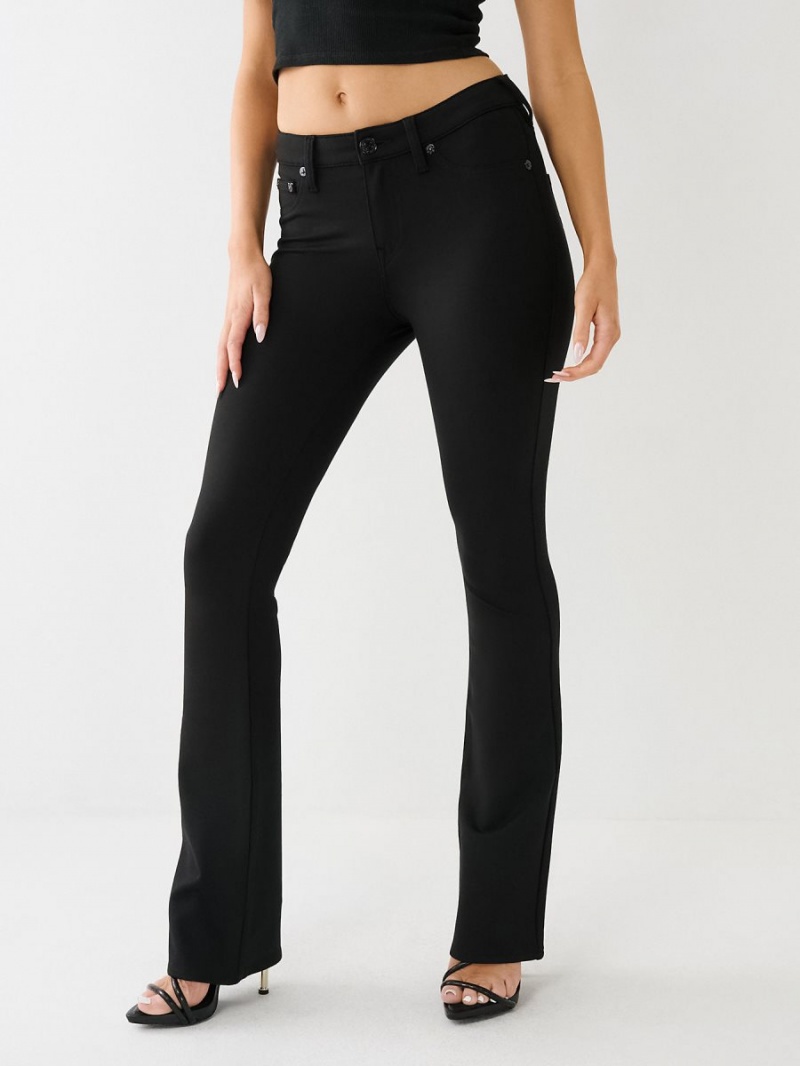 Pantalon True Religion Becca Ponte Mid Rise Curvy Negras | 46FCKGLBJ