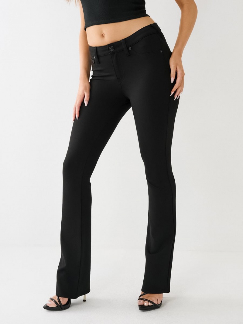 Pantalon True Religion Becca Ponte Mid Rise Curvy Negras | 46FCKGLBJ