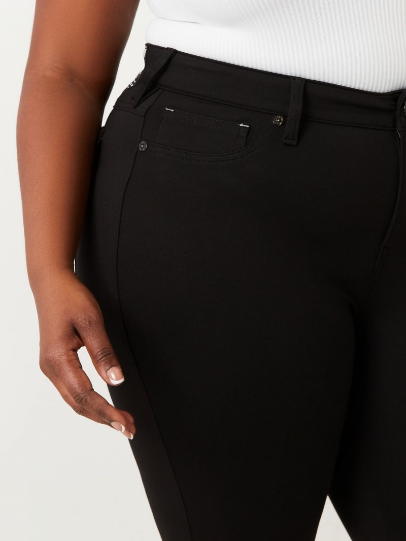 Pantalon True Religion Plus Joey Ponte Curvy Flare Negras | 59YZCVDHI