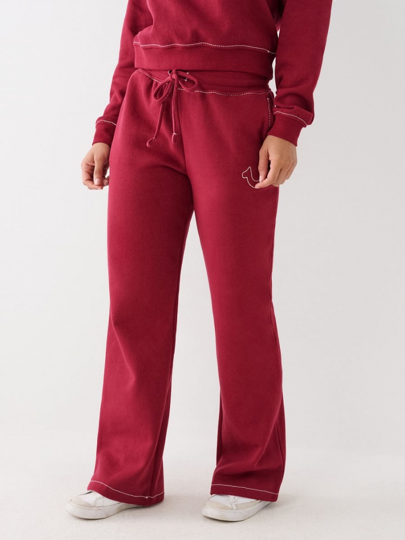 Pantalones Jogger True Religion Big T Directo Cranberry | 13ERIJZPT