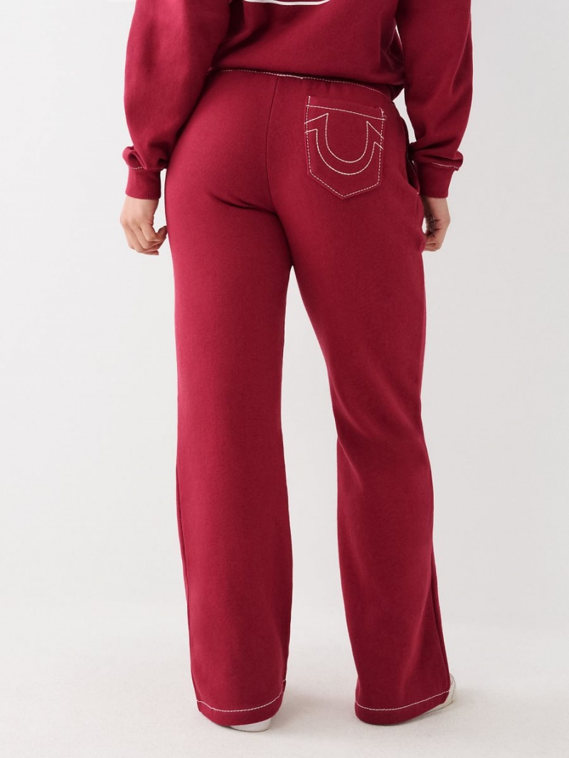 Pantalones Jogger True Religion Big T Directo Cranberry | 13ERIJZPT