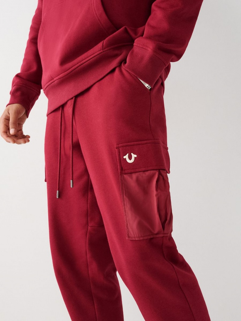 Pantalones Jogger True Religion Cargo Revolt Cranberry | 69TDEFVJZ