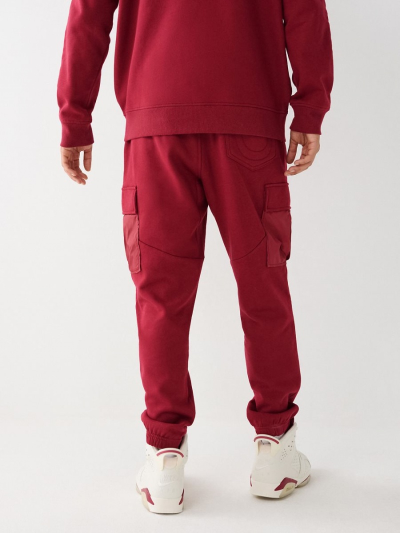 Pantalones Jogger True Religion Cargo Revolt Cranberry | 69TDEFVJZ