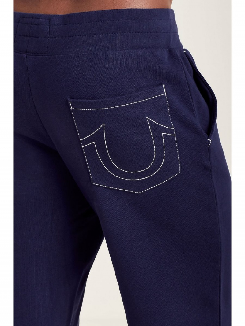 Pantalones Jogger True Religion Classic Logo Azul Marino | 23NVOBZJF