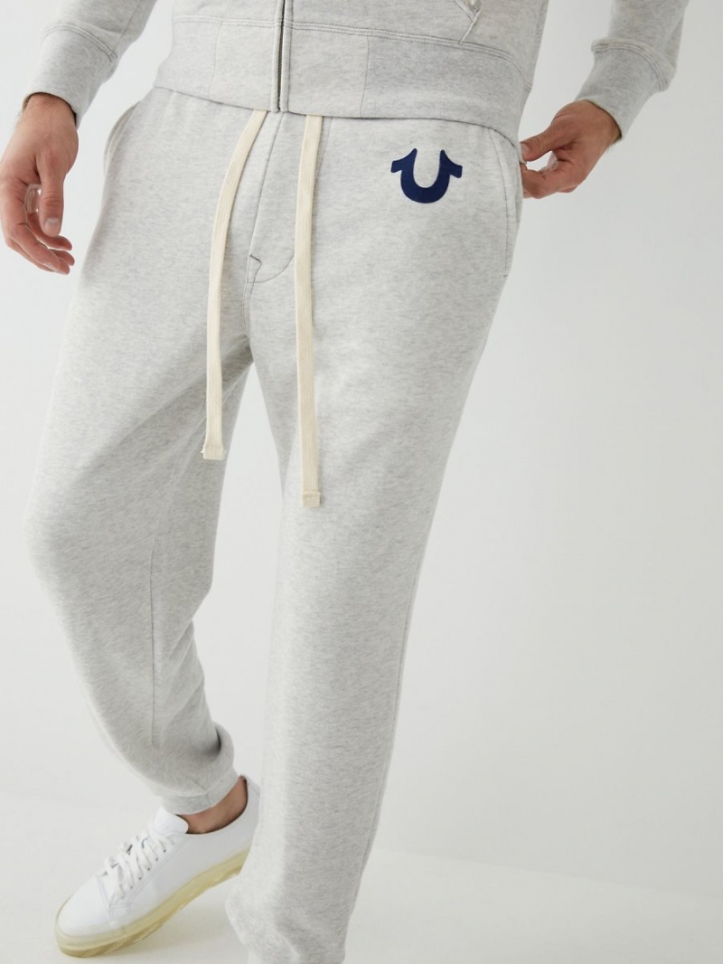 Pantalones Jogger True Religion Classic Logo Oatmeal | 38PCQIKSY