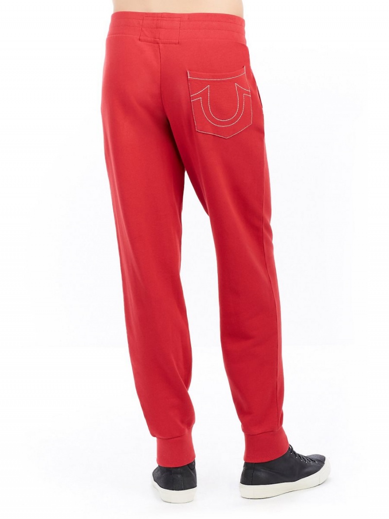 Pantalones Jogger True Religion Classic Logo Rojas | 29ABCETSO