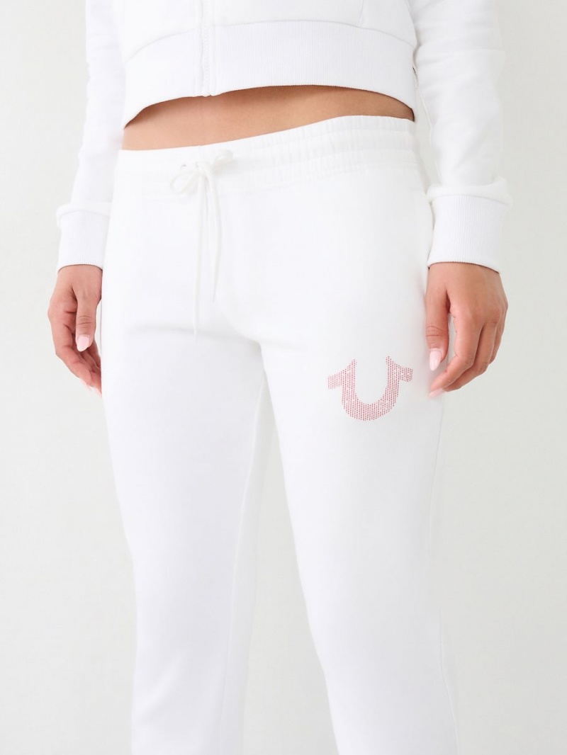 Pantalones Jogger True Religion Logo Blancas | 30UEXRCSQ