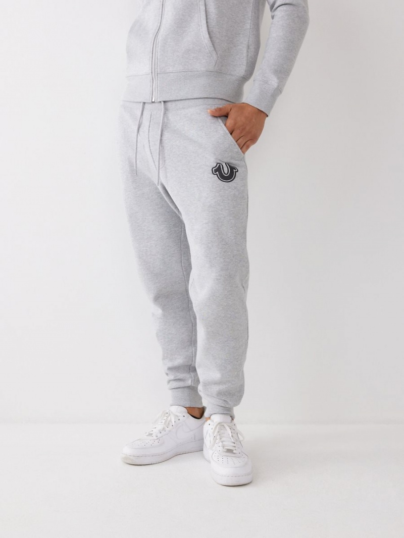 Pantalones Jogger True Religion Logo Gris | 26TLCBGMD