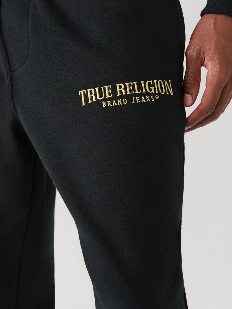 Pantalones Jogger True Religion Logo Negras | 13MYHDFJZ