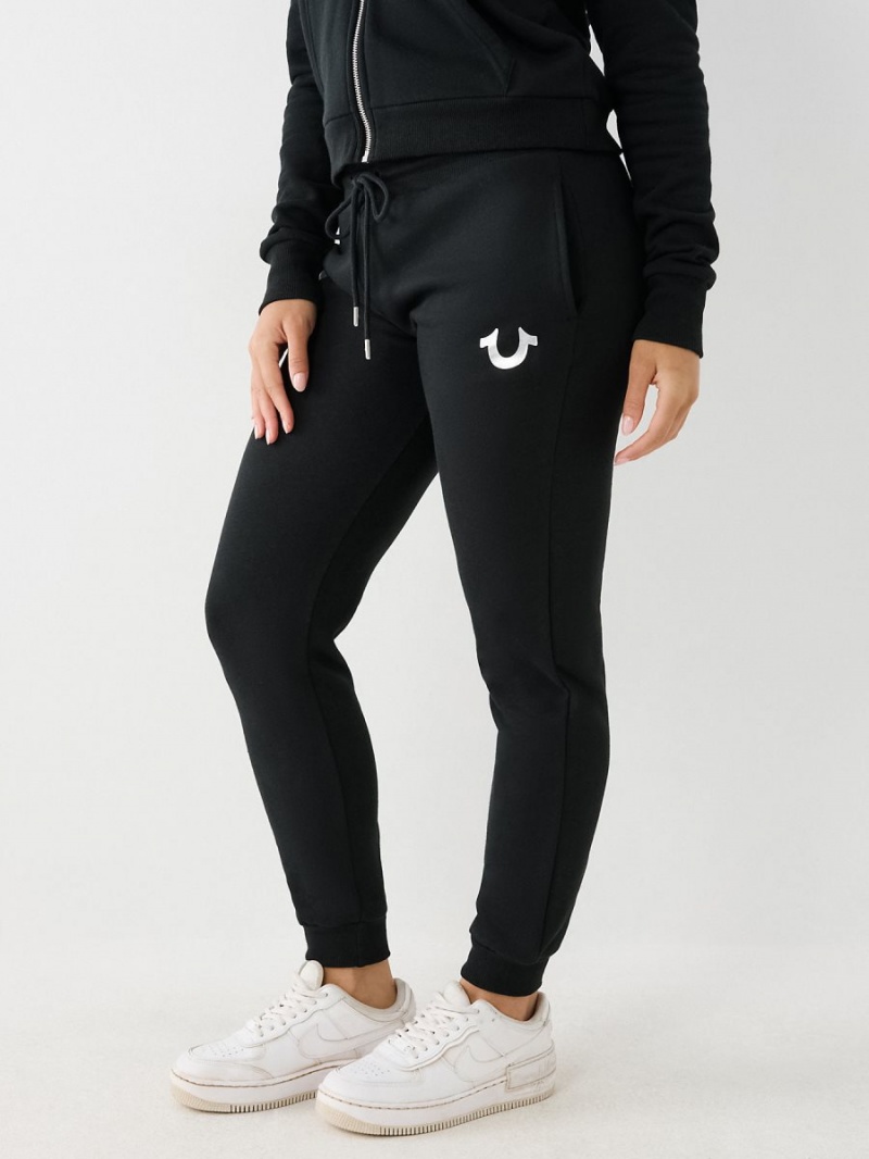 Pantalones Jogger True Religion Logo Negras | 29UXTNHKJ