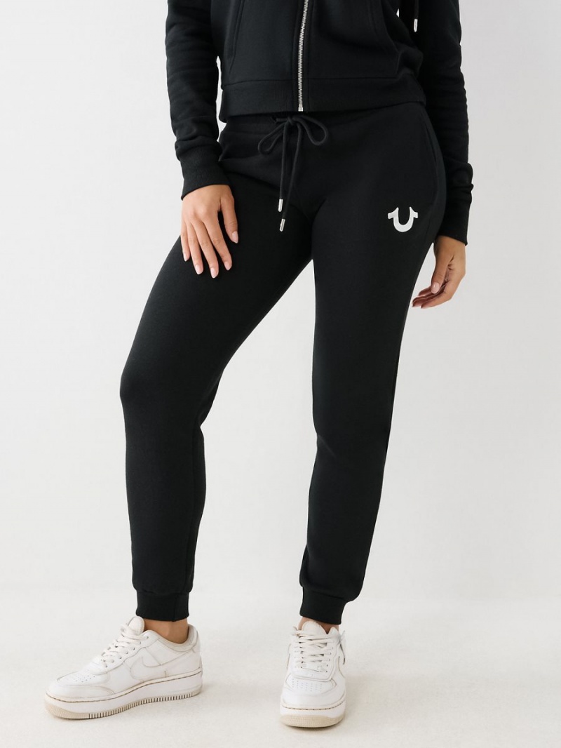 Pantalones Jogger True Religion Logo Negras | 29UXTNHKJ