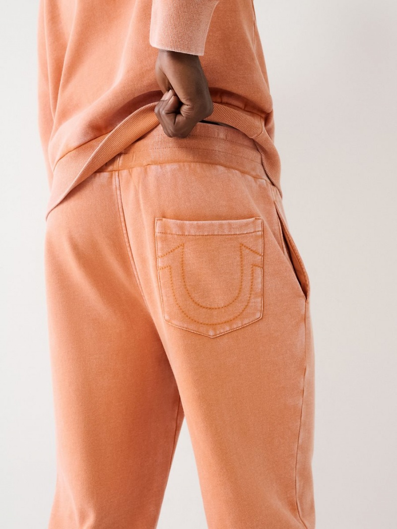 Pantalones Jogger True Religion Logo Patch Autumn Maple | 18UJHQNKR