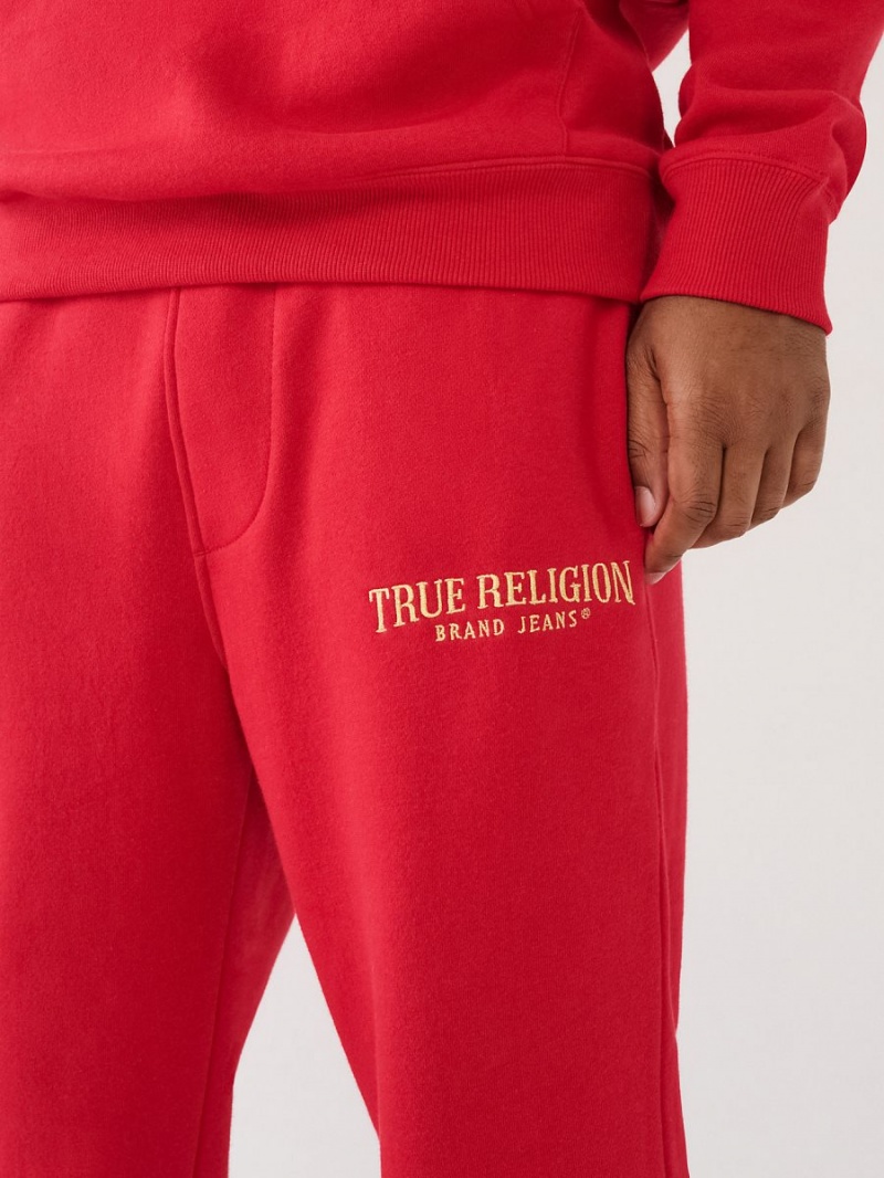 Pantalones Jogger True Religion Logo Red/Tangerine | 79GDWTPIX