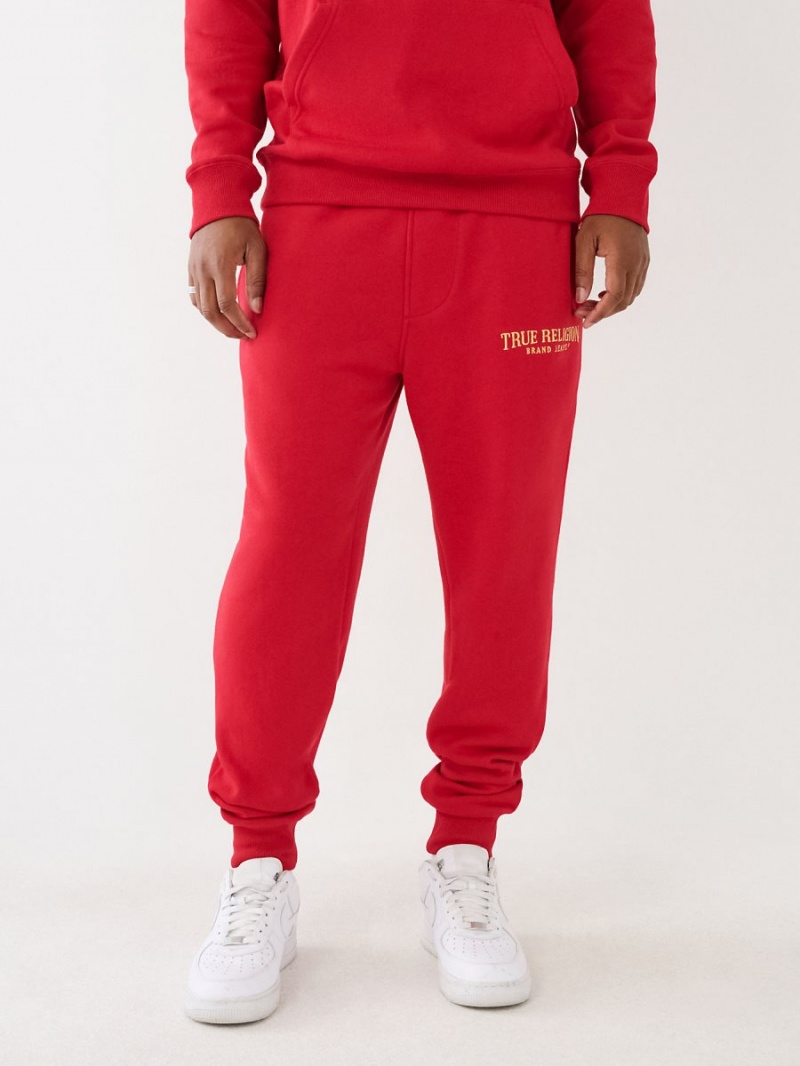 Pantalones Jogger True Religion Logo Red/Tangerine | 79GDWTPIX