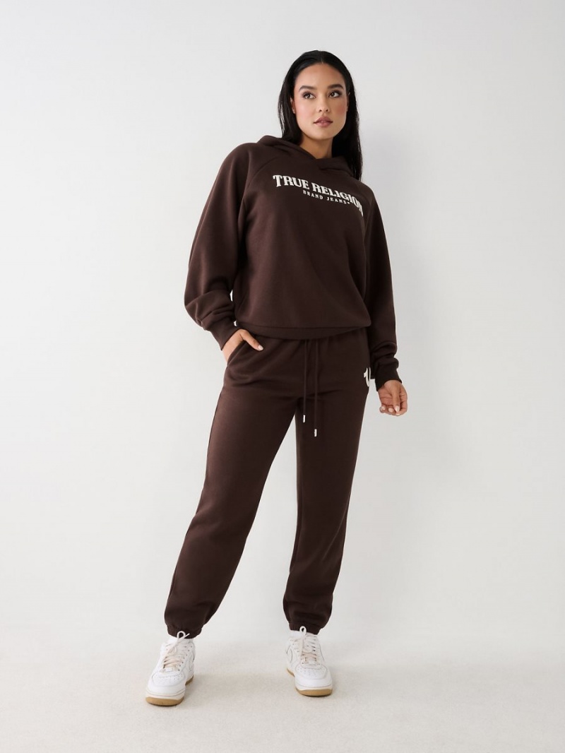 Pantalones Jogger True Religion Logo Relaxed MOCHA | 69MISYQAF