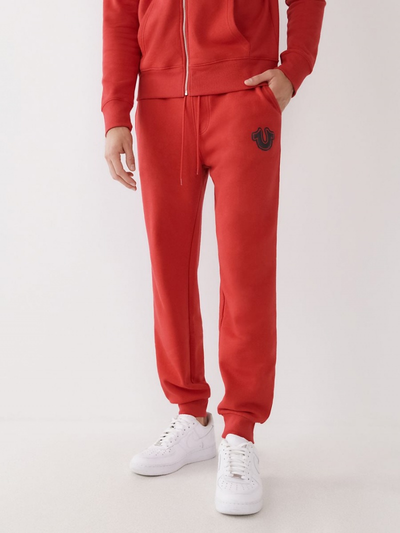 Pantalones Jogger True Religion Logo Rojas | 06OSIMVBP