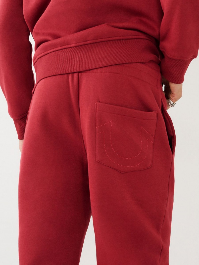 Pantalones Jogger True Religion Logo Rojas | 28NLTMOJR