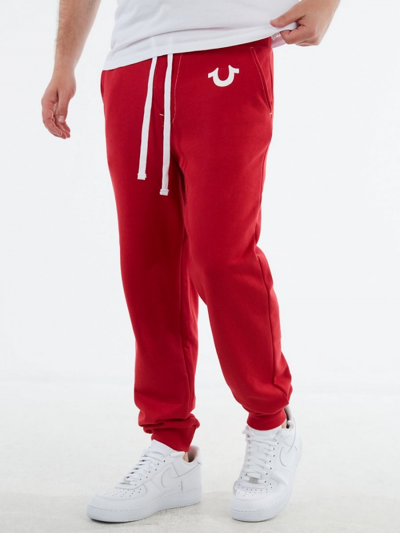 Pantalones Jogger True Religion Logo Rojas | 93DXOTGFY