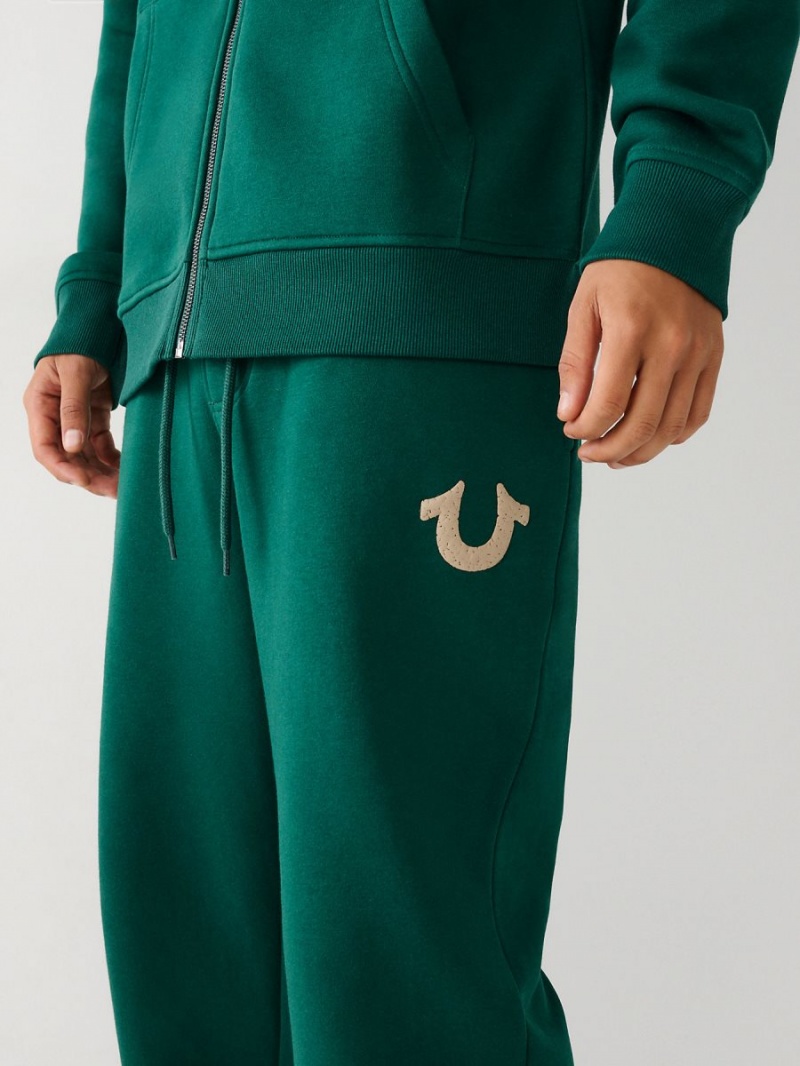 Pantalones Jogger True Religion Logo Verde | 84SYTCLQU