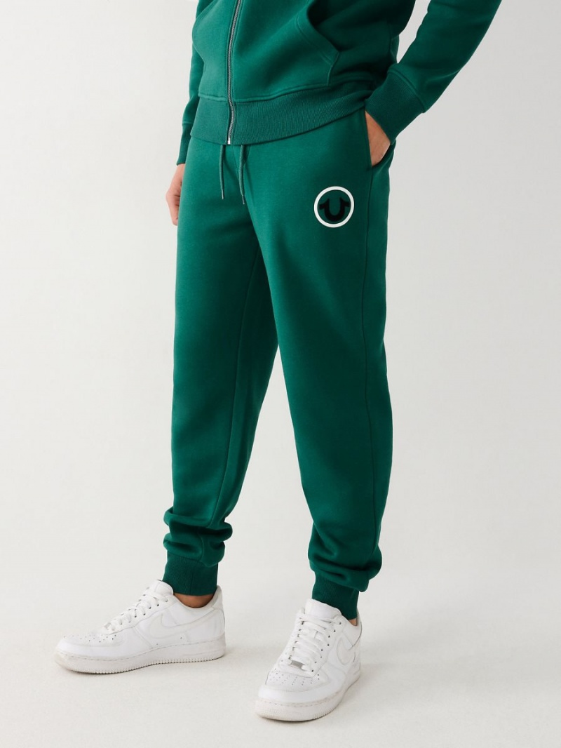 Pantalones Jogger True Religion Logo Verde | 82SZRYEXK