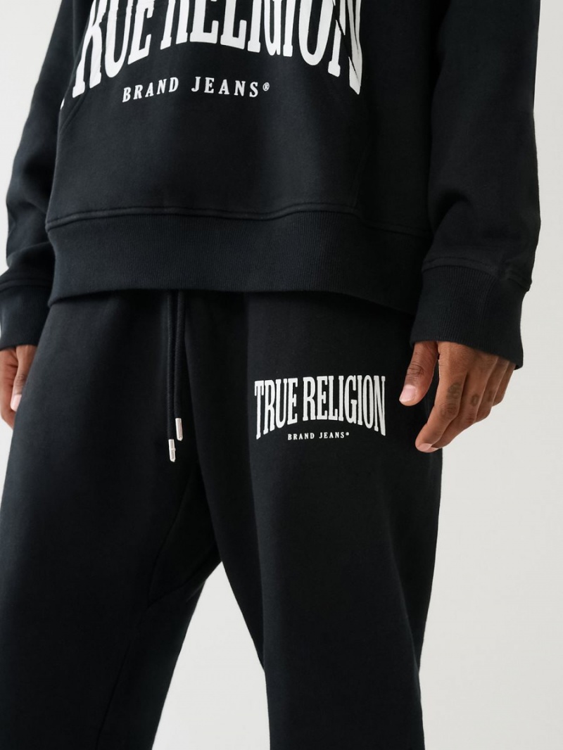 Pantalones Jogger True Religion Relaxed Arched Logo Negras | 90ORHBYQK