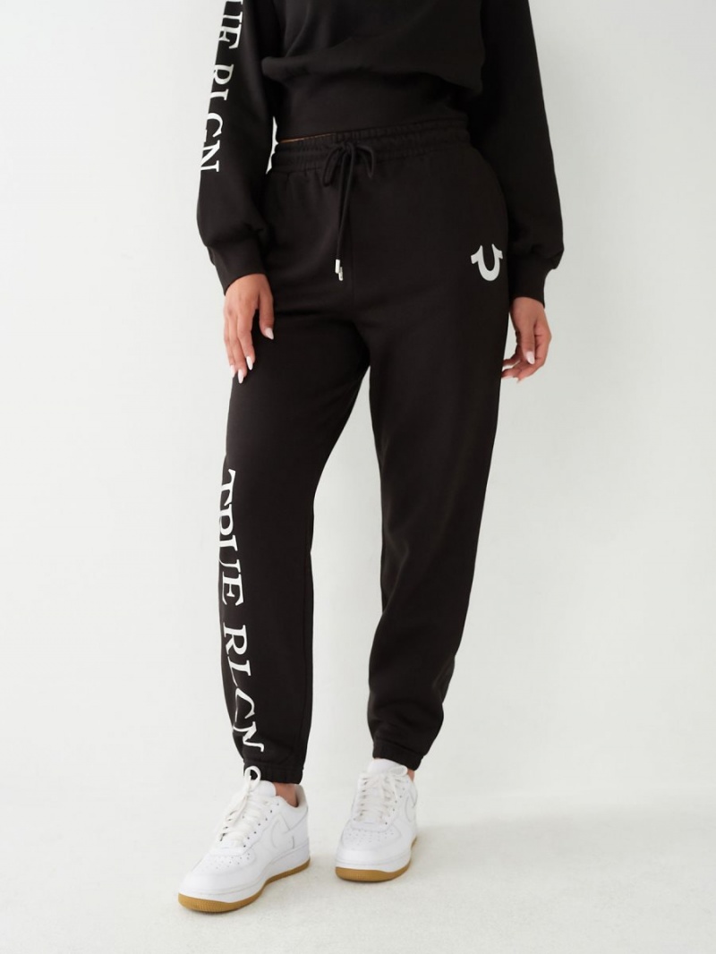 Pantalones Jogger True Religion Relaxed Negras | 47WEHLKZQ