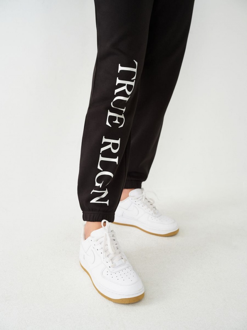 Pantalones Jogger True Religion Relaxed Negras | 47WEHLKZQ