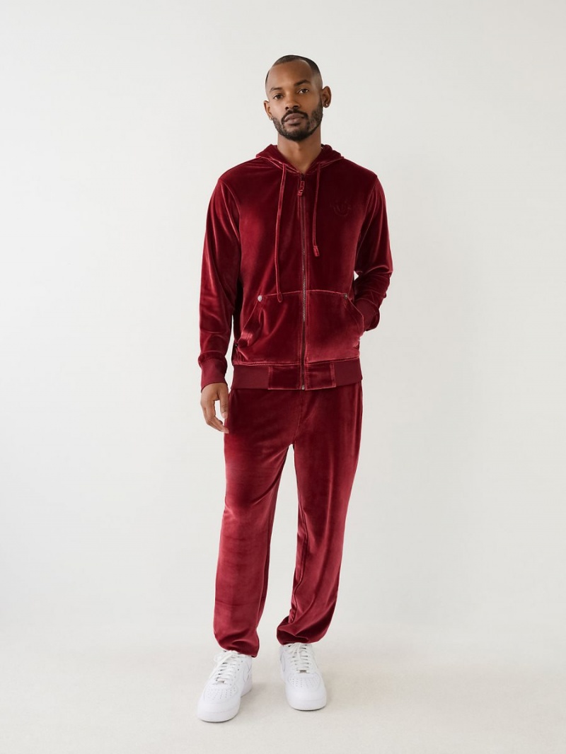 Pantalones Jogger True Religion Velour Big T Redwood | 85ZBFJKDG