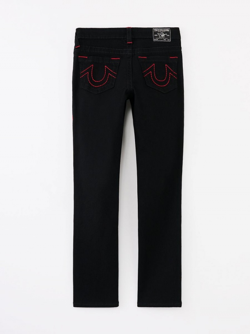 Pantalones True Religion Niño Rocco Big T Negras | 14GZOUXWR