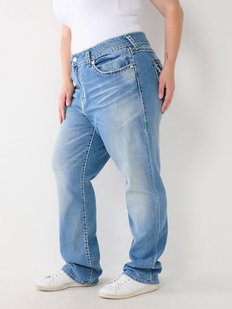 Relaxed Jeans True Religion Plus Ricki Super T Stitch Azules | 34ERCDTJS