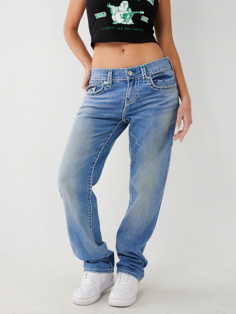 Relaxed Jeans True Religion Ricki Super T Stitch Azules | 21GYRFUKB