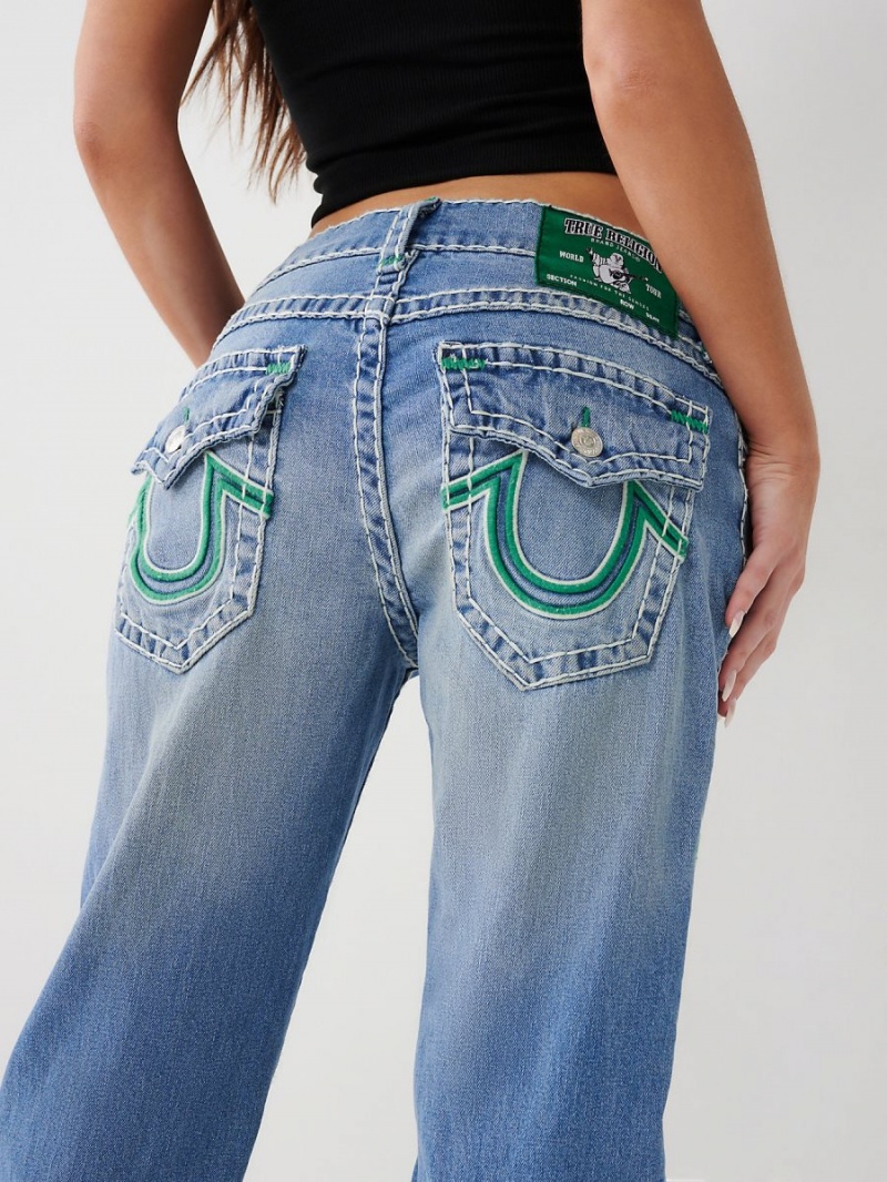 Relaxed Jeans True Religion Ricki Super T Stitch Azules | 21GYRFUKB